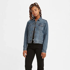 Levi's Original Trucker Jacket Medium Wash Adjustable - Size Small